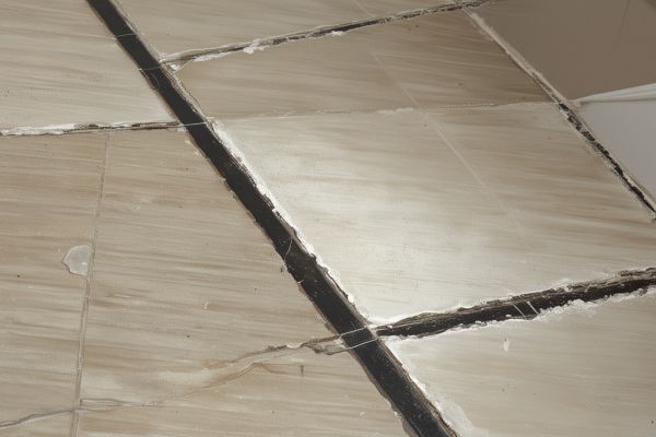 Professional tile grout cleaning process