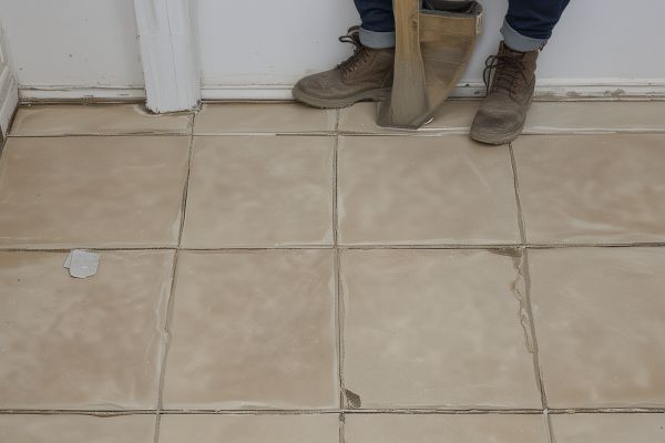 Professional regrouting work